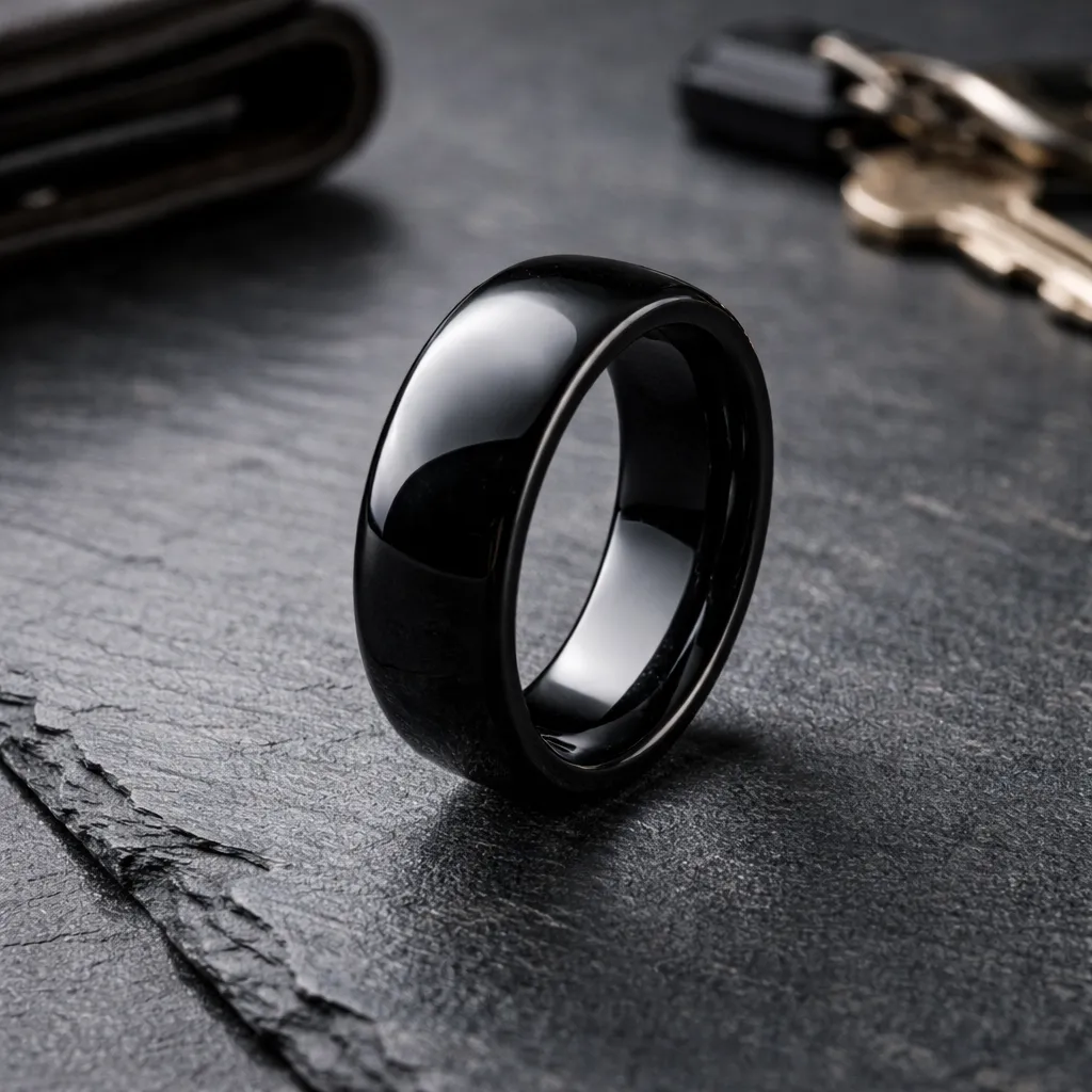 polished-black-tungsten-ring-domed-on-slate.webp