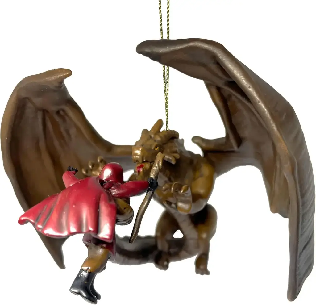 [HC-05] Roll for Initiative - Wizard & Dragon Ornament